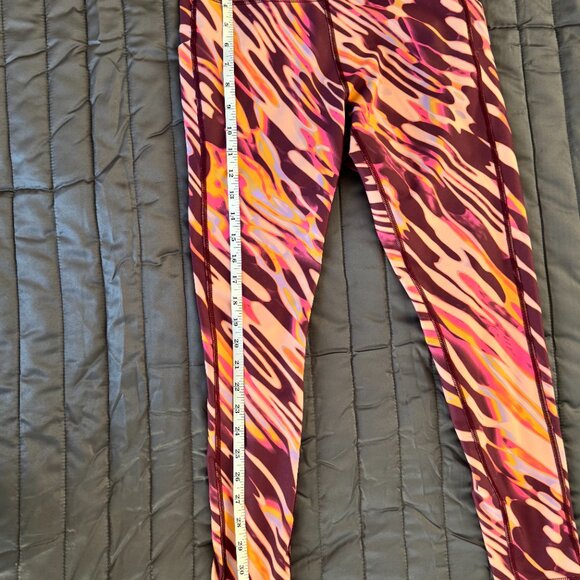 Tek Gear High Rise Workout Leggings Pocket Abstract Print Athletic Yoga Pants Si - Picture 6 of 7